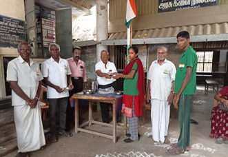 Republic Day Prize Winners at Sathankulam Library - Jan 2023